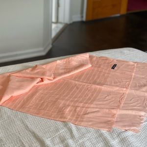 Pink peach cashmere scarf